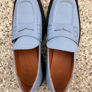 GANNI women’s loafers placid blue size 38